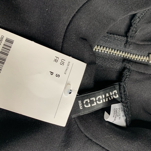 Black Stretch Fitted Mini Turtleneck Dress - Picture 3 of 8